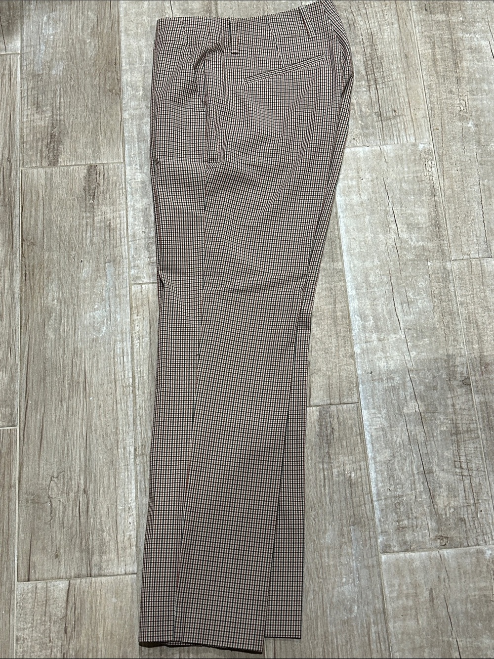GAP Brown Micro Houndstooth Chinos